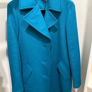 Armani Exchange Teal Pea Coat